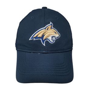 Montana State Bobcats Strapback Hat Blue One Size Adjustable Embroidered Ouray